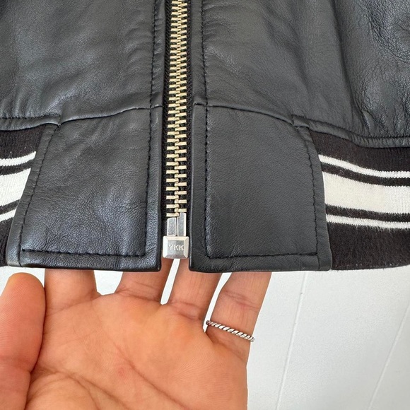 Avirex Signature Light Leather Varsity Jacket - Picture 7 of 8
